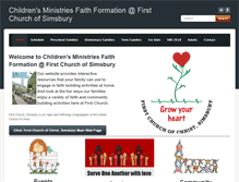 Tablet Screenshot of firstchurchsimsbury.com